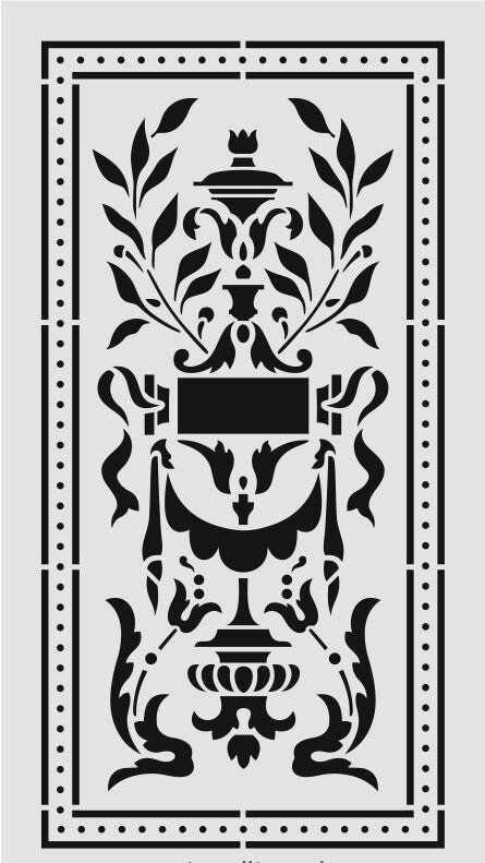 Kare ve Fayans Desenler Stencil Şablon (15x30) KA-077