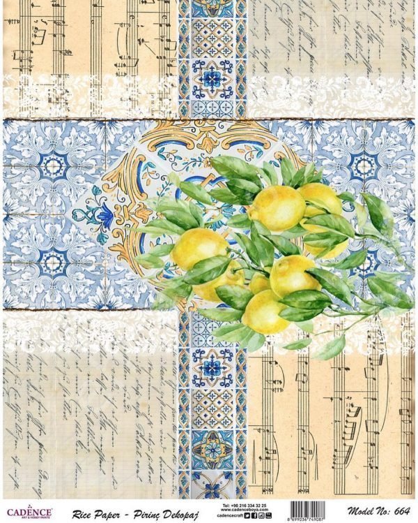 Cadence Pirinç Dekopaj Kağıdı - Model 664