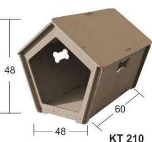 Ahşap Köpek Evi Büyük 60x48cm KT-210