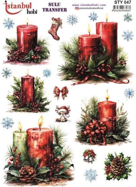 Yılbaşı Sulu Transfer 25x35cm STY047