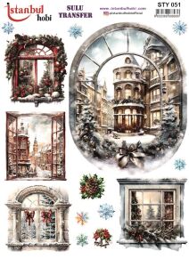 Yılbaşı Sulu Transfer 25x35cm STY051