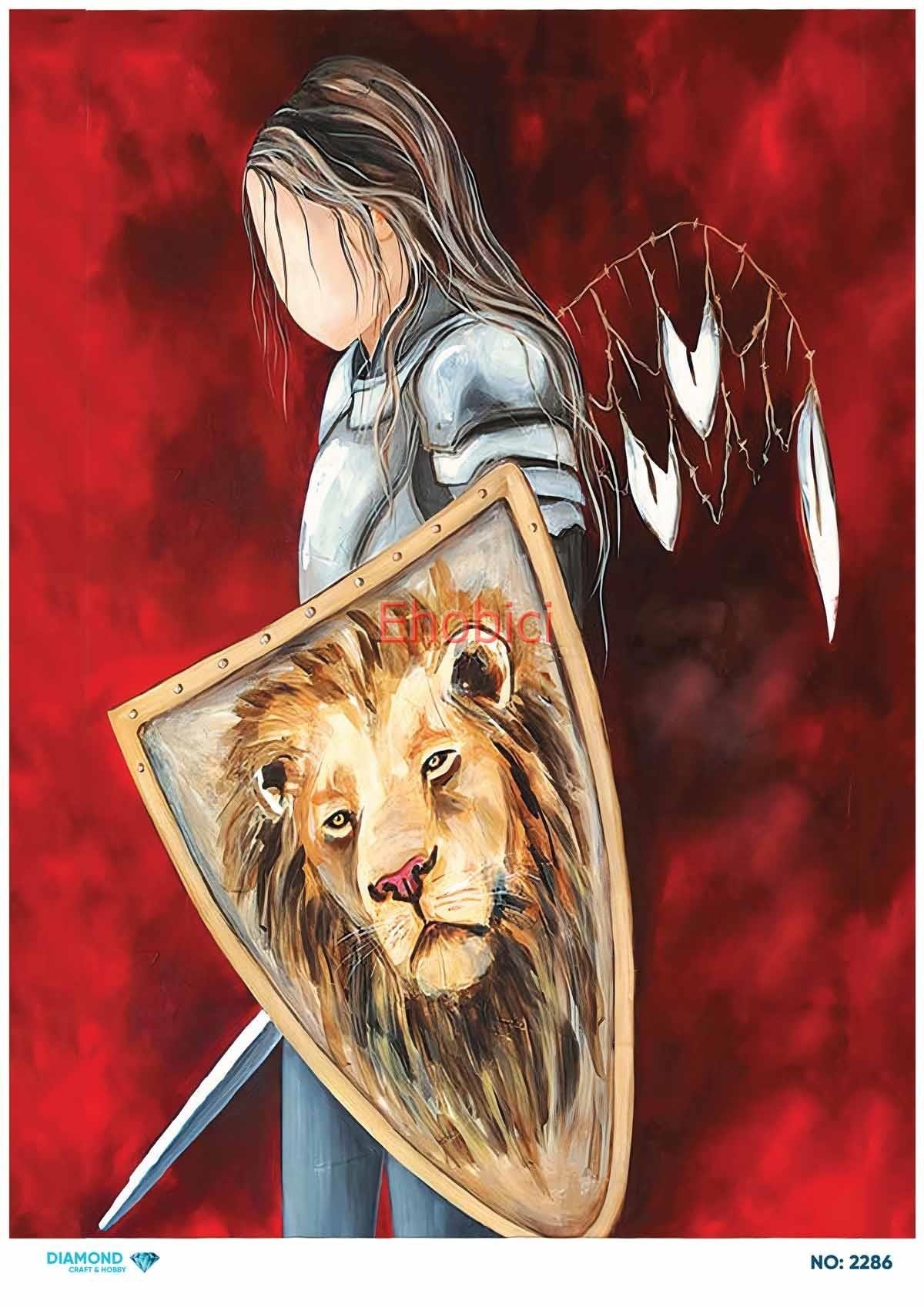 Diamond Pirinç Dekopaj Kağıdı - 2286