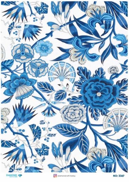 Diamond Pirinç Dekopaj Kağıdı - 3367