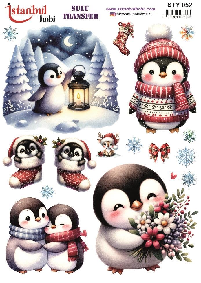 Yılbaşı Sulu Transfer 25x35cm STY052