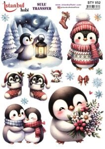 Yılbaşı Sulu Transfer 25x35cm STY052