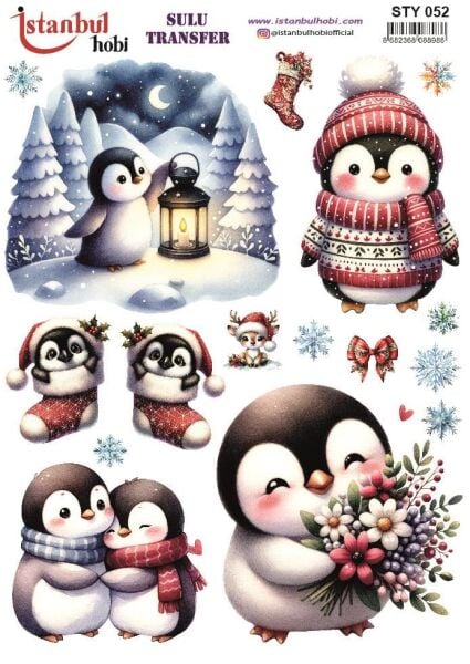 Yılbaşı Sulu Transfer 25x35cm STY052