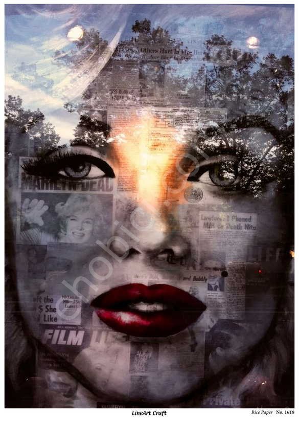 Lineart Pirinç Dekopaj Kağıdı Model - 1618