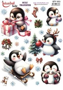 Yılbaşı Sulu Transfer 25x35cm STY053