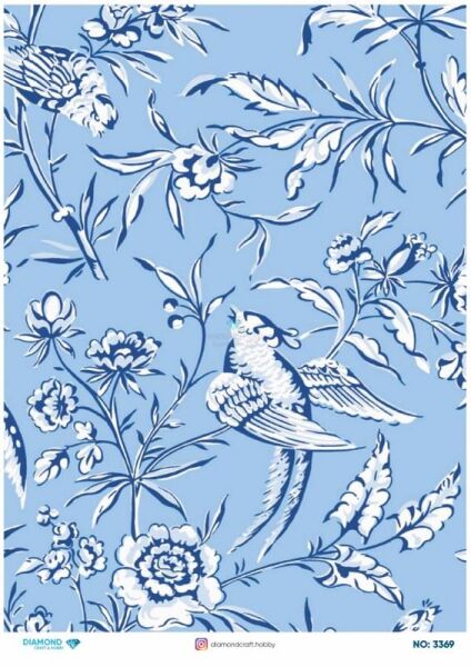 Diamond Pirinç Dekopaj Kağıdı - 3369