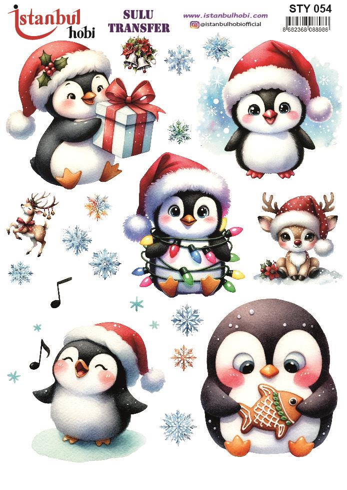 Yılbaşı Sulu Transfer 25x35cm STY054