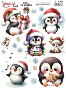 Yılbaşı Sulu Transfer 25x35cm STY054