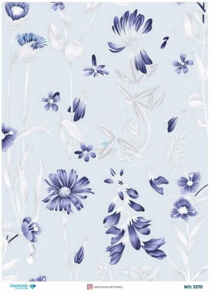 Diamond Pirinç Dekopaj Kağıdı - 3370