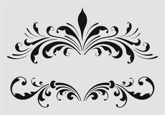 Köşe Desenler Stencil Şablon (25x35) KÖ-053