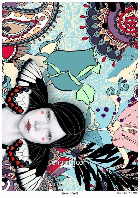 Lineart Pirinç Dekopaj Kağıdı Model - 3169