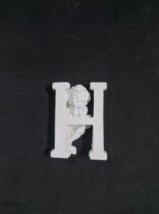 Polyester Harf Melekli -H- 7,5x5,5cm P395