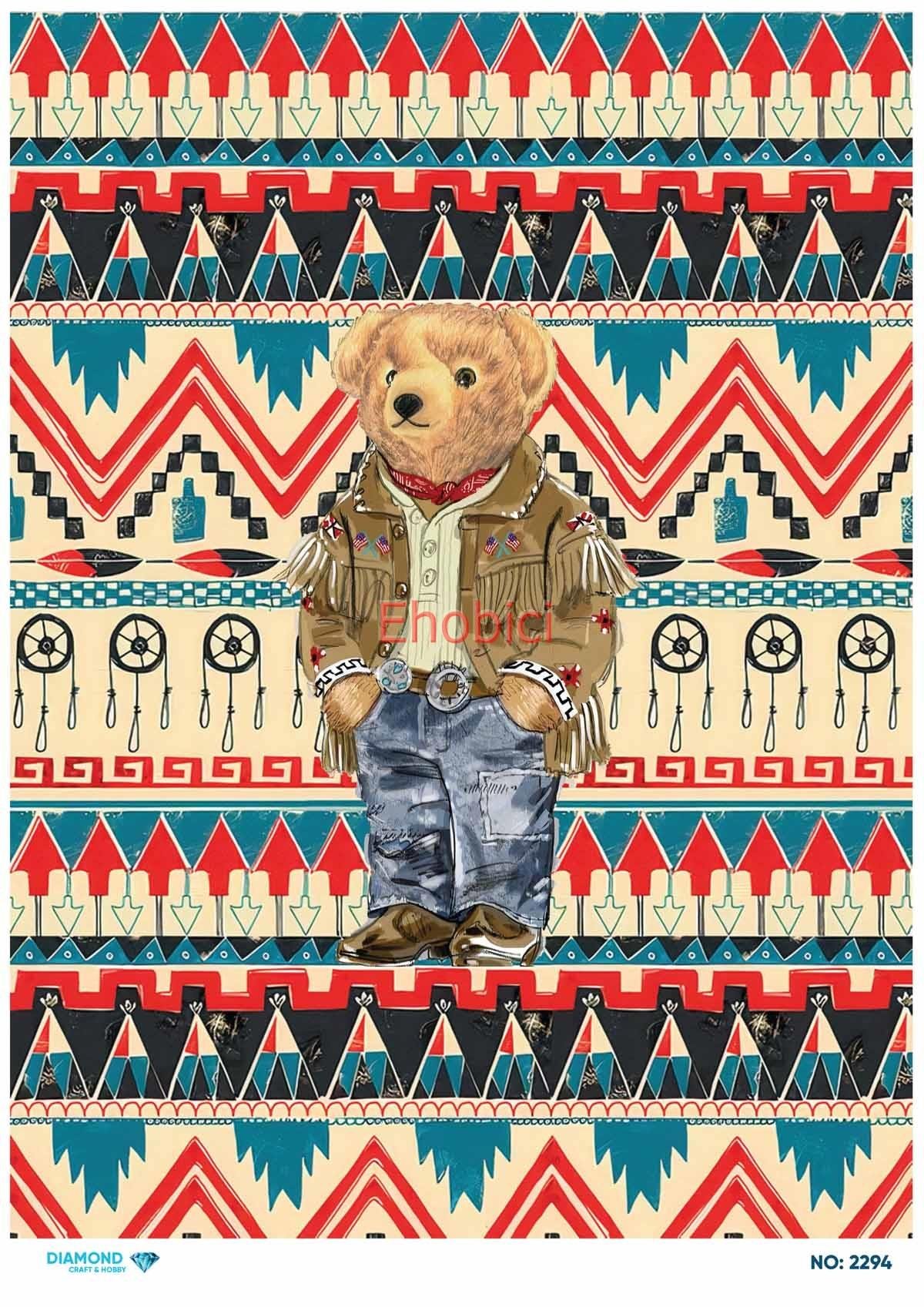 Diamond Pirinç Dekopaj Kağıdı - 2294