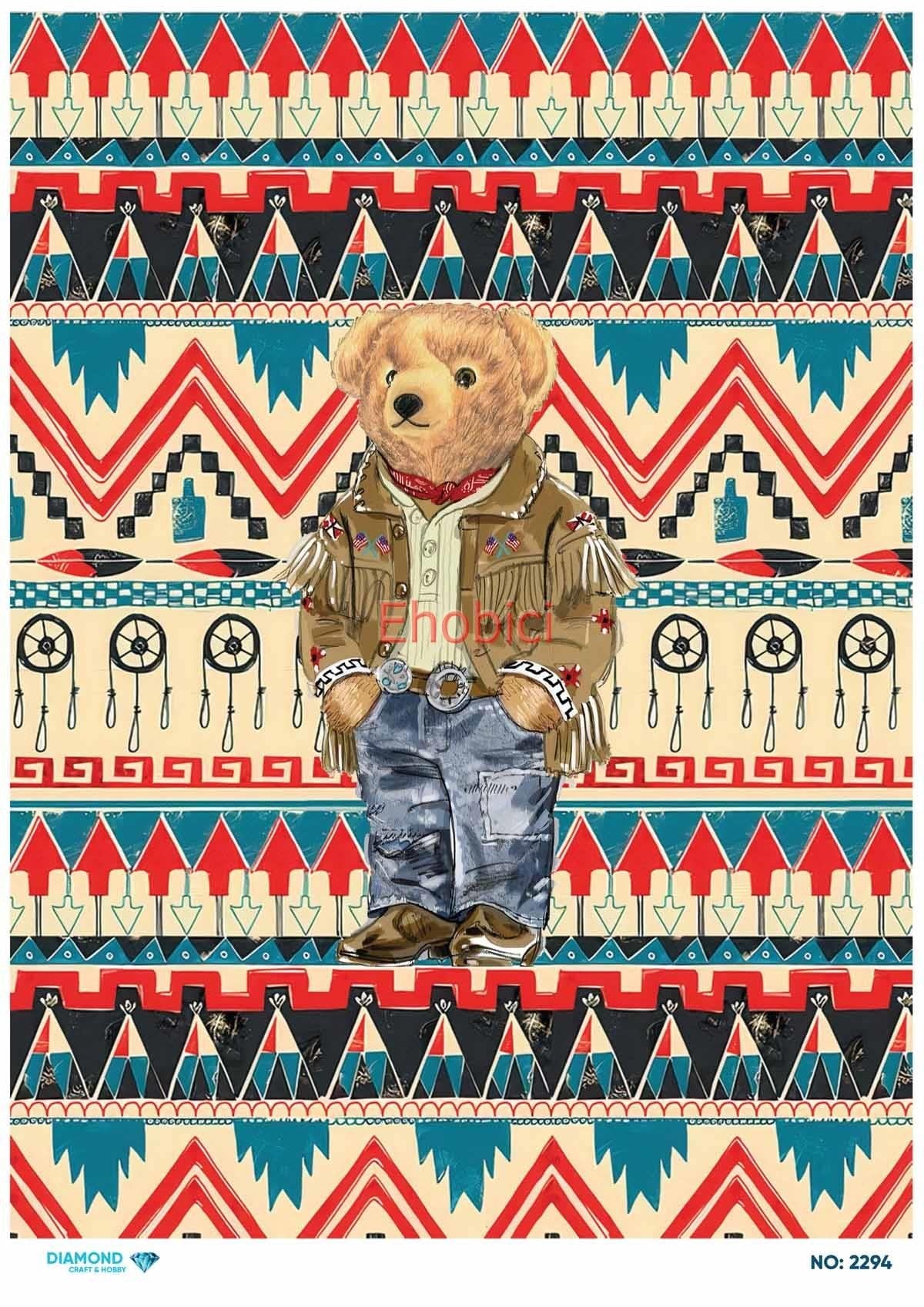 Diamond Pirinç Dekopaj Kağıdı - 2294