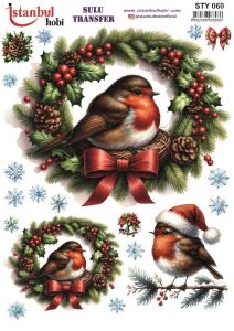 Yılbaşı Sulu Transfer 25x35cm STY060