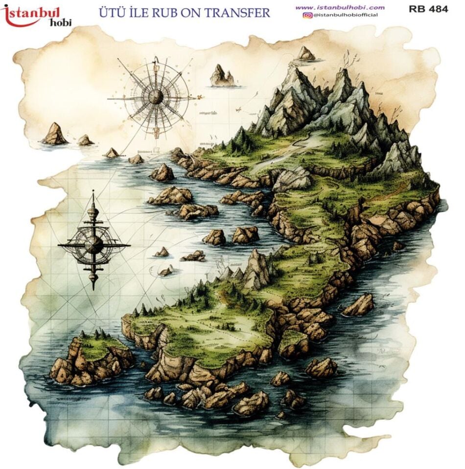 Ütü ile Rub On Transfer Kağıdı 30x30cm RB-484