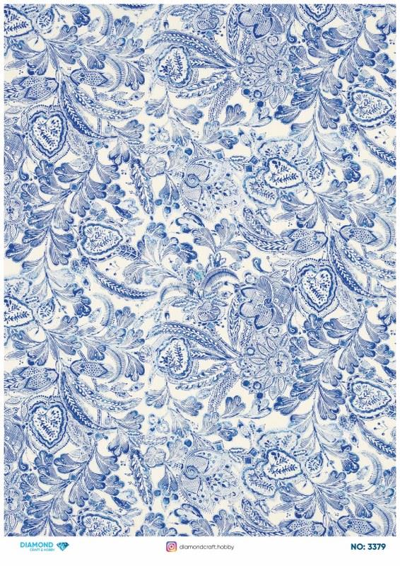 Diamond Pirinç Dekopaj Kağıdı - 3379