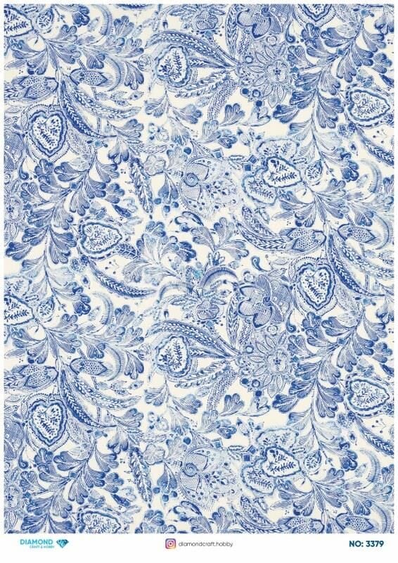 Diamond Pirinç Dekopaj Kağıdı - 3379