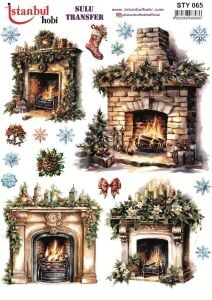 Yılbaşı Sulu Transfer 25x35cm STY065