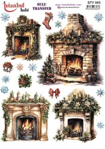 Yılbaşı Sulu Transfer 25x35cm STY065