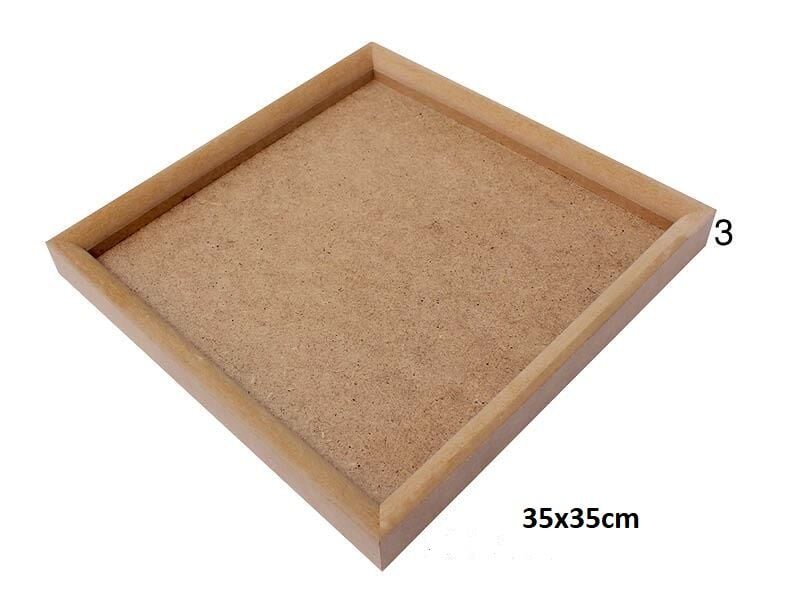 Ahşap Kare Pano 35x35cm PA215