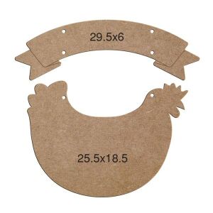 Ahşap Pano & Kapı Süsü L118