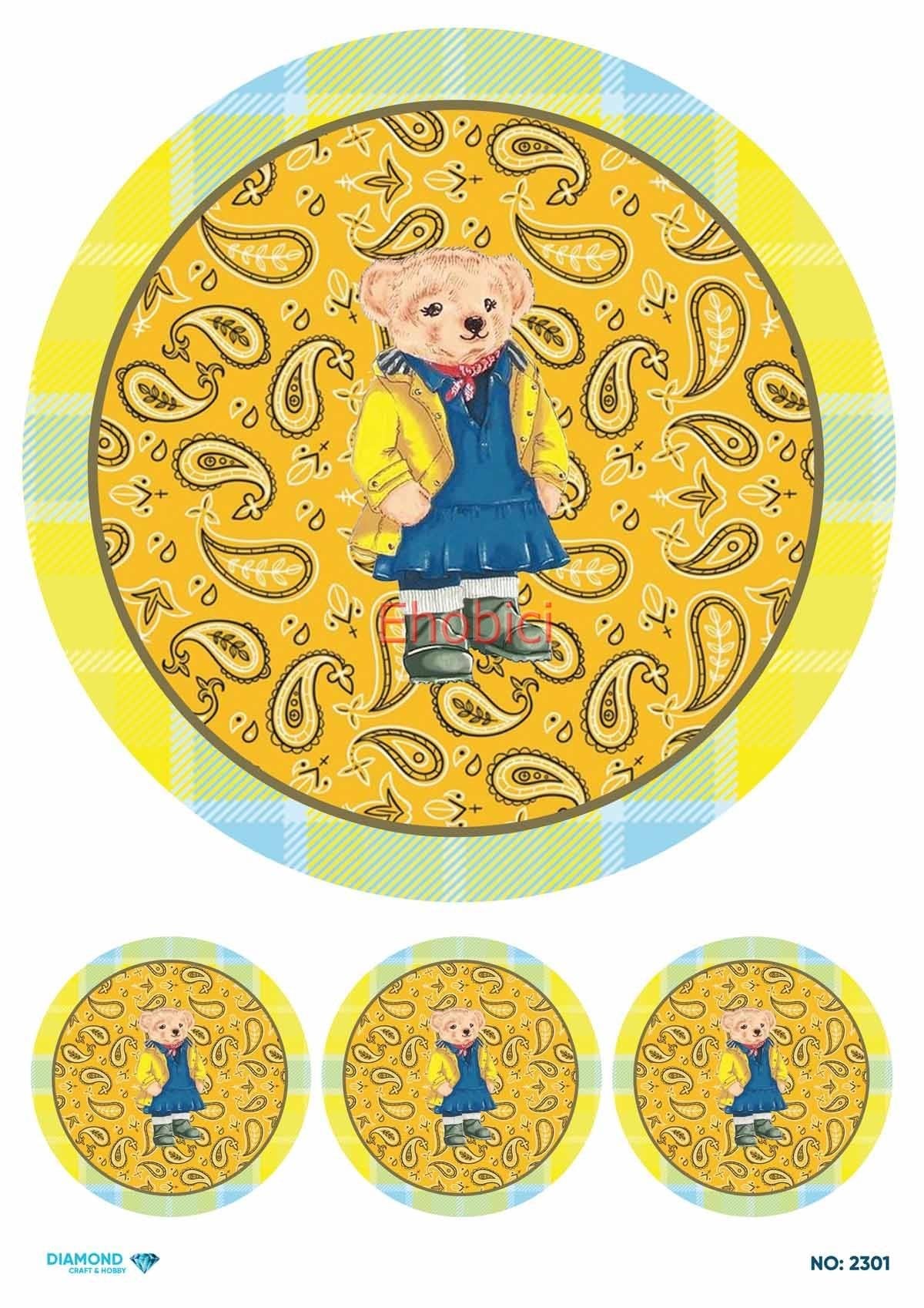 Diamond Pirinç Dekopaj Kağıdı - 2301