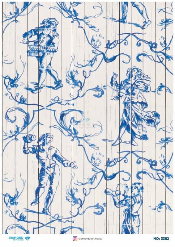 Diamond Pirinç Dekopaj Kağıdı - 3382