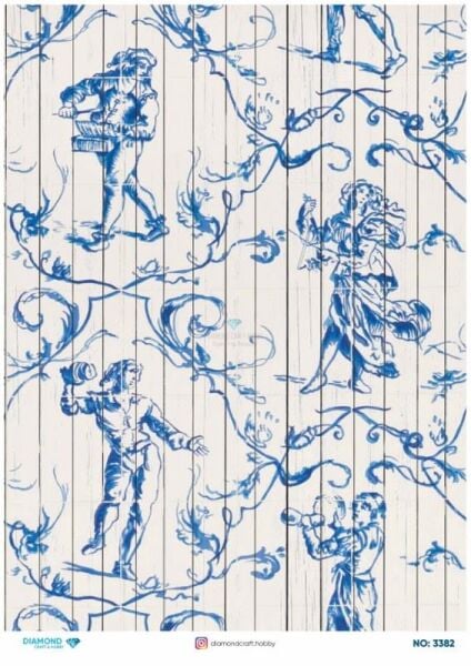 Diamond Pirinç Dekopaj Kağıdı - 3382