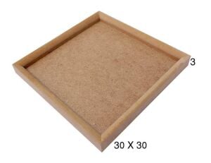 Ahşap Kare Pano 35x35cm PA215