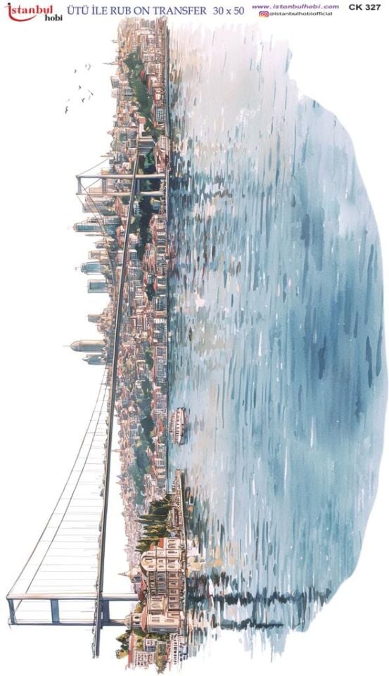 Ütü İle Rub On Transfer Kağıdı 30x50cm CK327