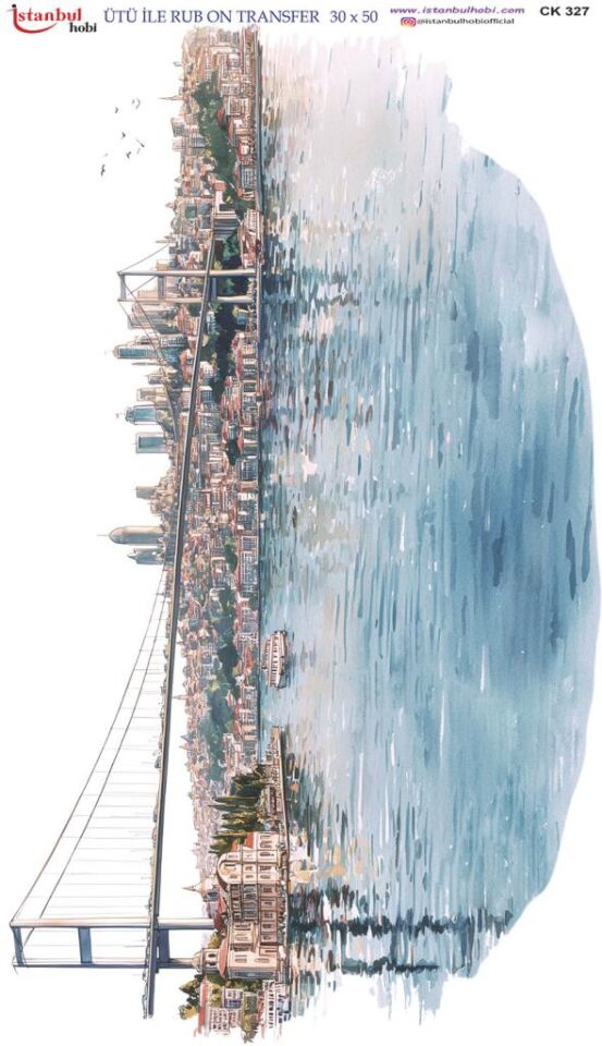 Ütü İle Rub On Transfer Kağıdı 30x50cm CK327