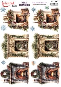 Yılbaşı Sulu Transfer 25x35cm STY067