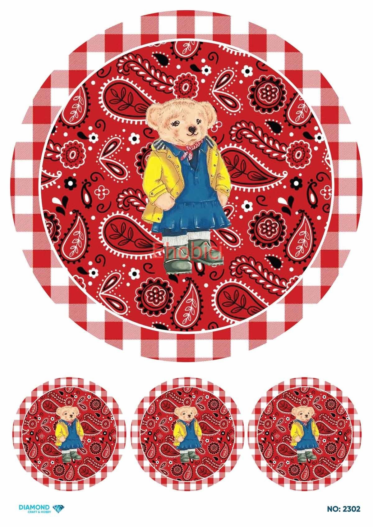 Diamond Pirinç Dekopaj Kağıdı - 2302