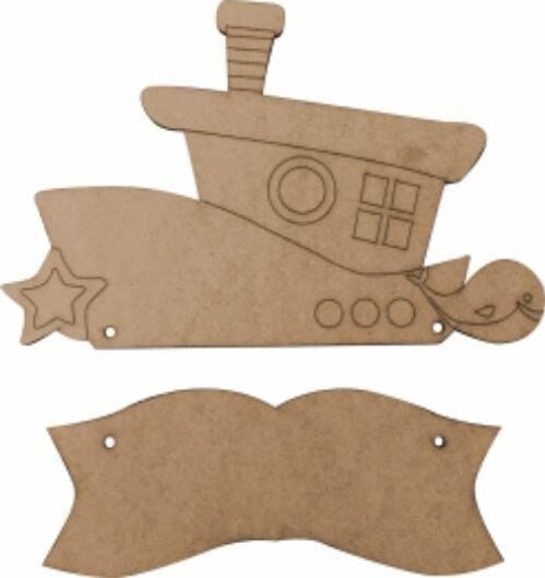 Gemi Şekil Ahşap Kapı Süsü L-81