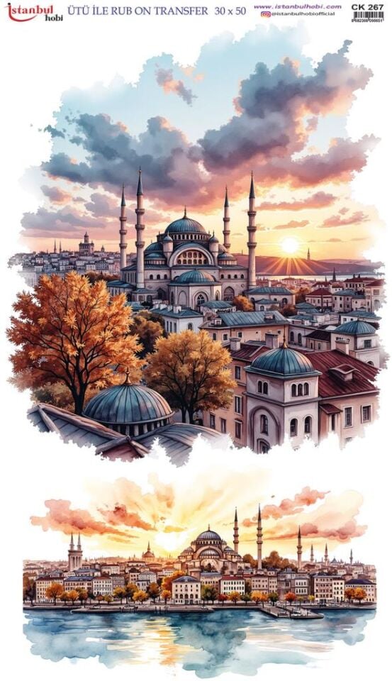 Ütü İle Rub On Transfer Kağıdı 30x50cm CK267
