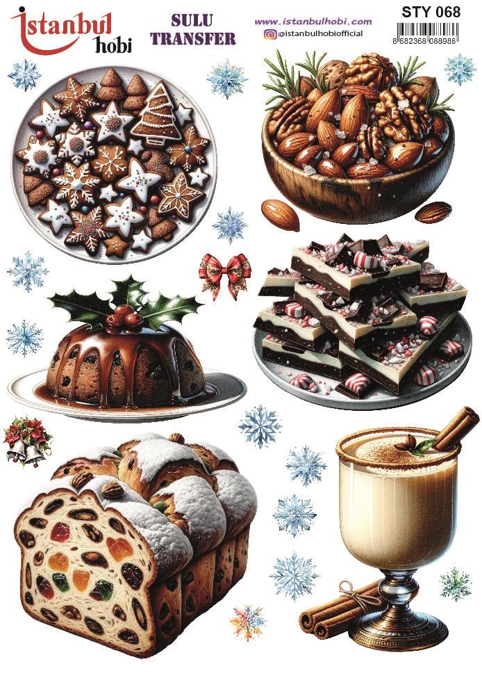 Yılbaşı Sulu Transfer 25x35cm STY068