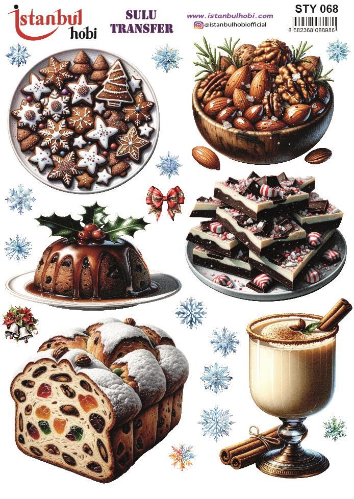 Yılbaşı Sulu Transfer 25x35cm STY068