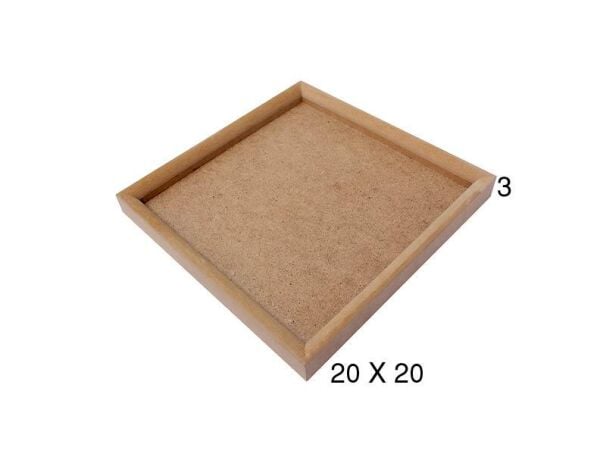 Ahşap Kare Pano 20x20cm PA217