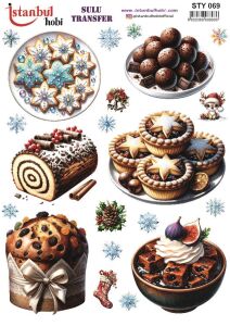 Yılbaşı Sulu Transfer 25x35cm STY069