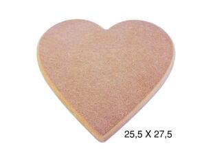 Ahşap Kalpli Pano 27,5x25,5cm PA218