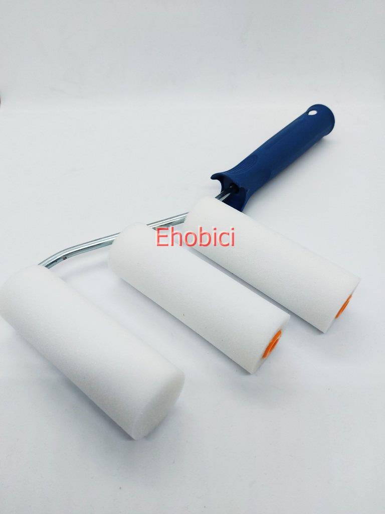 Sünger Rulo Fırça 10CM Mavi +2 Yedek Sünger