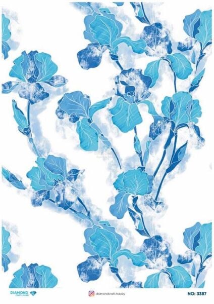 Diamond Pirinç Dekopaj Kağıdı - 3387