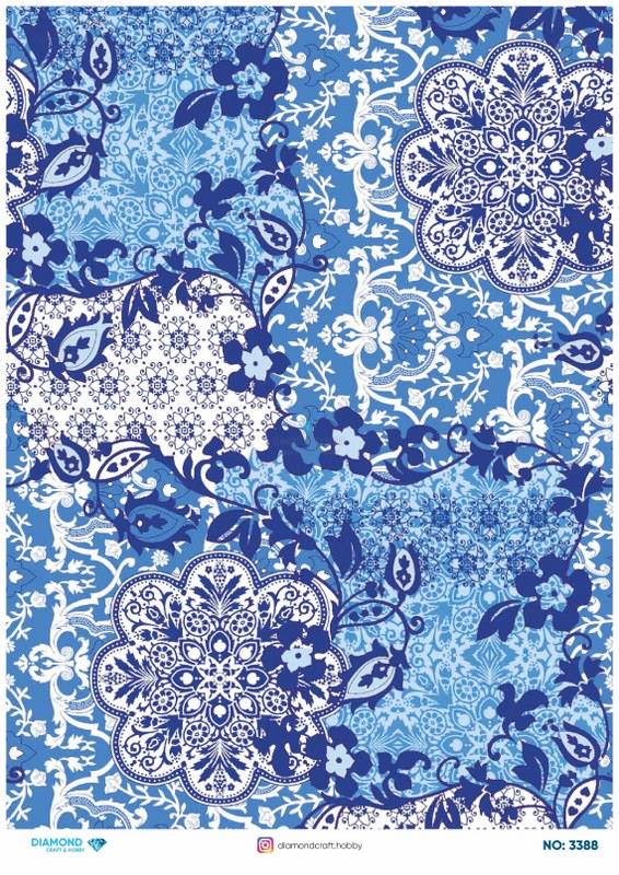Diamond Pirinç Dekopaj Kağıdı - 3388