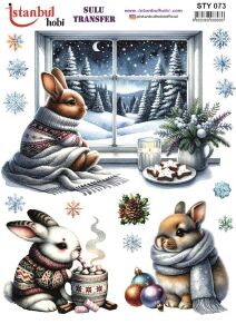 Yılbaşı Sulu Transfer 25x35cm STY073