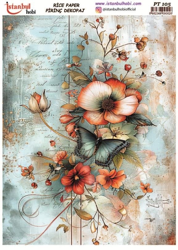 Pirinç Dekopaj Kağıdı 30x42cm PT-105