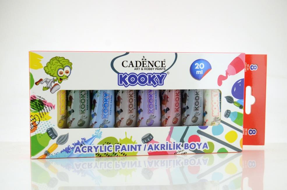 Cadence Kooky Akrilik Boya 20ml 8 li Set